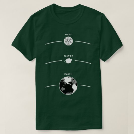 Russellx27s Teapot A Celestial Diagram T-shirt (Design voorkant)