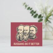 Russen doen het beter briefkaart (Staand voorkant)