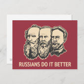 Russen doen het beter briefkaart (Voorkant / Achterkant)