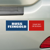 RUSSEN FEINGOLD VOOR SENAAT BUMPERSTICKER (Op auto)
