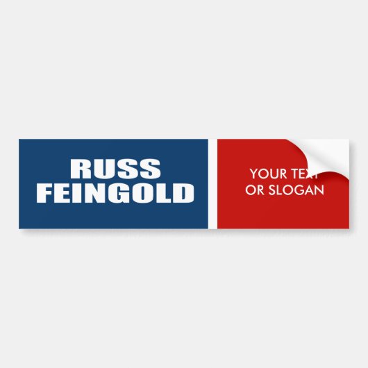RUSSEN FEINGOLD VOOR SENAAT BUMPERSTICKER (Voorkant)