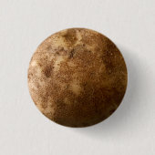Russet Aardappel Close-up Foto Pin Ronde Button 3,2 Cm (Voorkant)