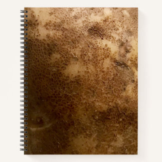 Russet Aardappel Close-up Foto Spiraal Notebook Notitieboek