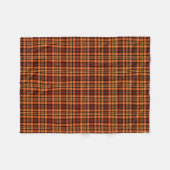 Russet Brown, Oranje en geel Fleece Deken (Voorkant (Horizontaal))