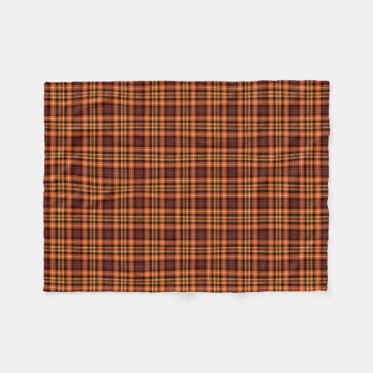 Russet Brown, Oranje en geel Fleece Deken (Voorkant (Horizontaal))