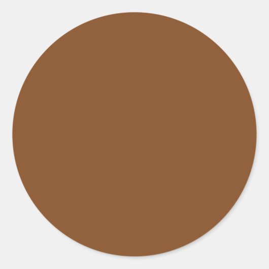Russet Brown Ronde Sticker (Voorkant)