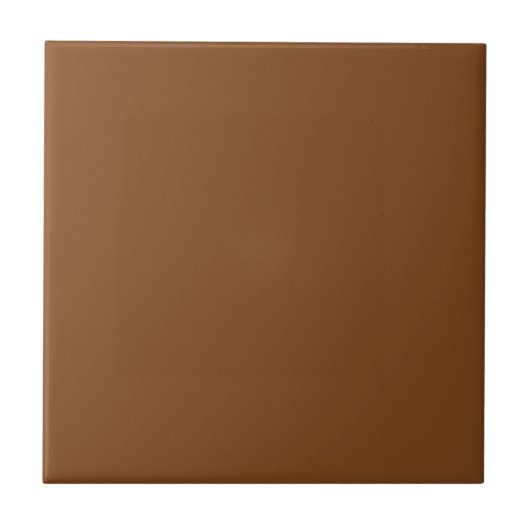 Russet Brown Solid Color Tile Tegeltje (Voorkant)