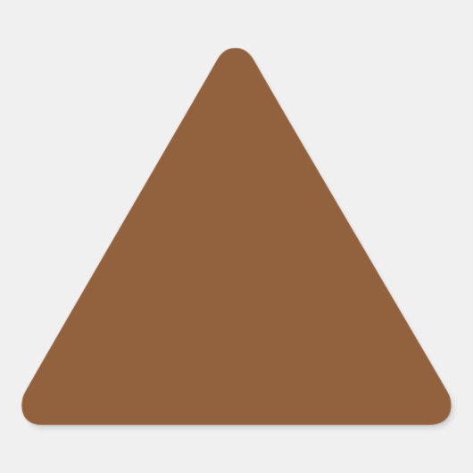 Russet Brown Triangle Sticker (Voorkant)