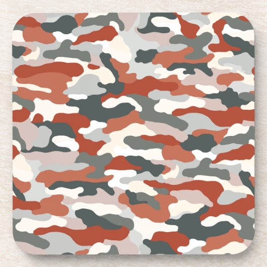 Russet Camouflage Bier Onderzetter (Voorkant)