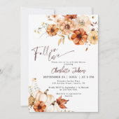 Russet Herfst Verliefd op Bourgondische pompoen Vr Kaart (Voorkant)