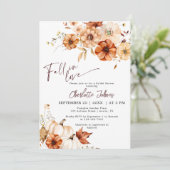 Russet Herfst Verliefd op Bourgondische pompoen Vr Kaart (Staand voorkant)