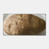 Russet Potato on White Plate Photograph Bureaumat (Voorkant)