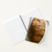 Russet Potato on White Plate Photograph Notitieboek (Binnen)