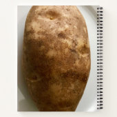 Russet Potato on White Plate Photograph Notitieboek (Achterkant)