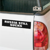 RUssia blijft zuigen Bumpersticker (Op Truck)