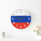 Russia Flag Wall Clock – Russia Decor Grote Klok (Huis)