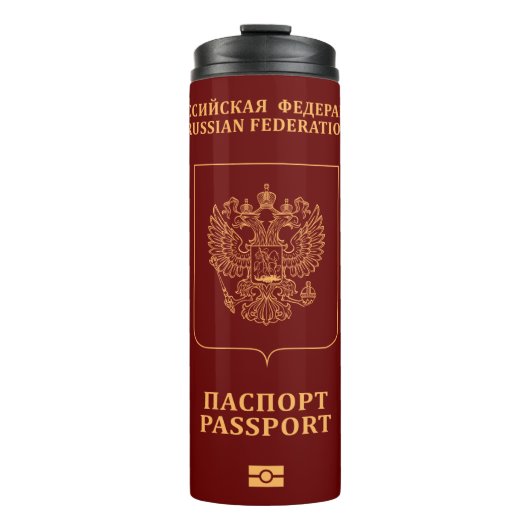 Russia passport thermosbeker (Voorkant)
