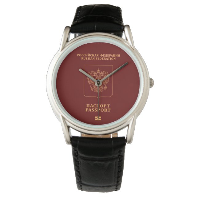 Russia passport wristwatch horloge (Voorkant)