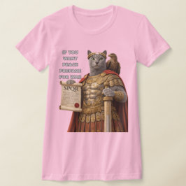 Russian Blue Caesar Cat T-shirt