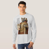 Russian Blue Caesar Cat T-shirt (Voorkant volledig)