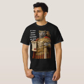 Russian Blue Caesar Cat T-shirt (Voorkant volledig)