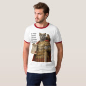 Russian Blue Caesar Cat T-shirt (Voorkant volledig)