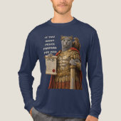 Russian Blue Caesar Cat Tri-Blend Shirt (Voorkant volledig)