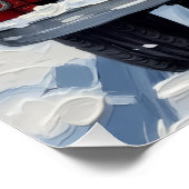 Russian Blue Cat Christmas Red Truck Holiday Perfect Poster (Hoek)