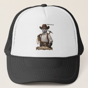 Russian Blue Cowboy Kat – Vrijheid Bouwen Trucker Pet