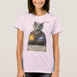 Russian Blue Einstein Cat - Imagination T-shirt