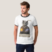 Russian Blue Einstein Cat - Imagination T-shirt (Voorkant volledig)
