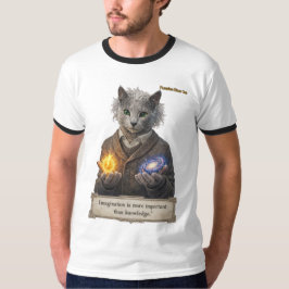 Russian Blue Einstein Cat - Imagination T-shirt
