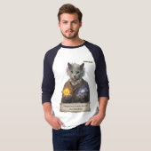 Russian Blue Einstein Cat - Imagination T-shirt (Voorkant volledig)
