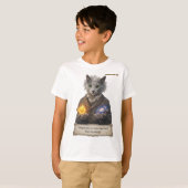 Russian Blue Einstein Cat - Imagination T-shirt (Voorkant volledig)