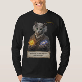 Russian Blue Einstein Cat - Imagination T-shirt