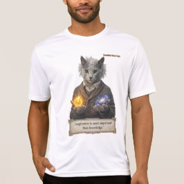 Russian Blue Einstein Cat - Imagination T-shirt