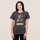 Russian Blue Einstein Cat - Imagination Tri-Blend Shirt (Voorkant volledig)