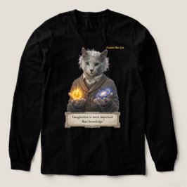 Russian Blue Einstein Cat - Imagination Tri-Blend Shirt