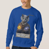 Russian Blue Einstein Cat - Imagination Trui (Voorkant)