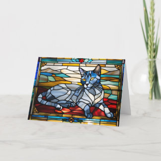 Russian Blue Stained Glass  Kaart