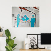 Russian bombing of Kyiv Children's Hospital Poster (Thuiskantoor)