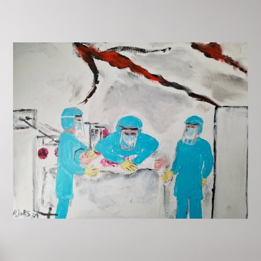 Russian bombing of Kyiv Children's Hospital Poster (Voorkant)