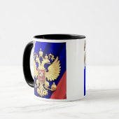 Russian Coat of Arms Mug Mok (Voorkant links)