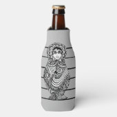 Russian Doll Grey Bottle Cooler (Fles Voorkant)