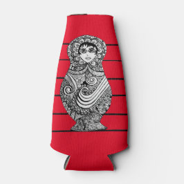 Russian Doll Red Bottle Cooler
