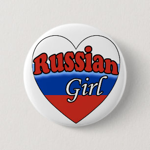 Russian Girl Ronde Button 5,7 Cm