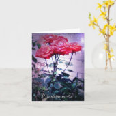 Russian I Love You Card, Red Roses Kaart (Gele Bloem)