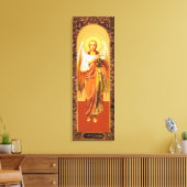 Russian Icon Archangel Gabriel  Wrapped Canvas (Insitu (Woonkamer))