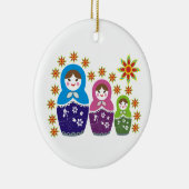 Russian Matryoshka Dolls custom ornament (Rechts)