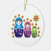 Russian Matryoshka Dolls custom ornament (Links)